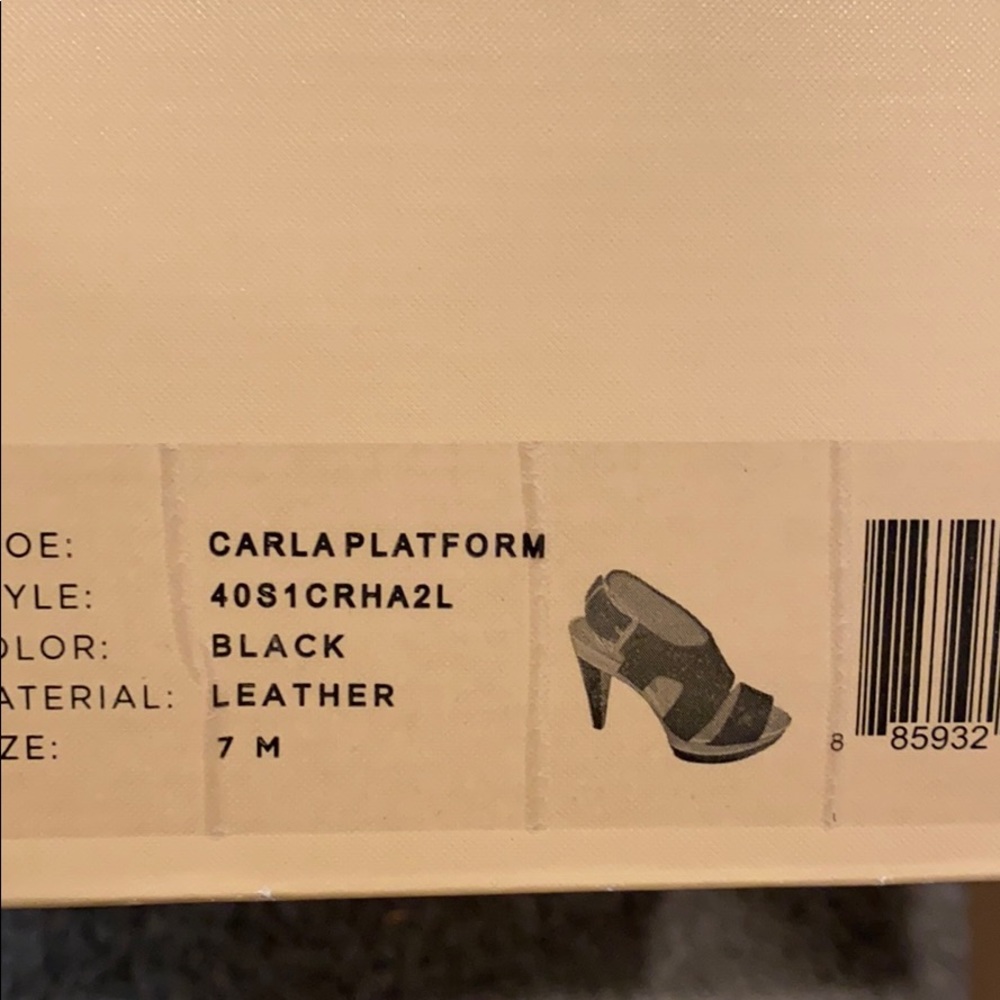 Michael kors black leather shoes